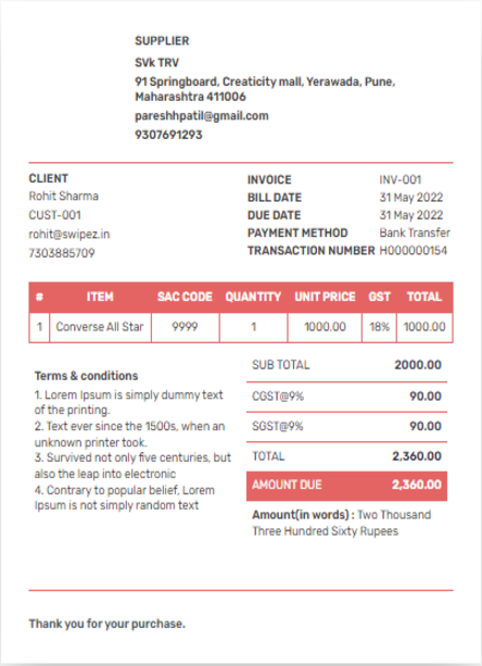 Create invoices or estimates